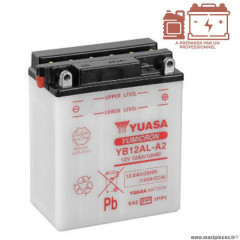 Batterie marque Yuasa yb12al-a2 12v12ah classic l132 l77 h160 (sans acide)