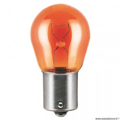 Lampe / ampoule 12v 21w (bau15s ergot decale) osram clignotant orange