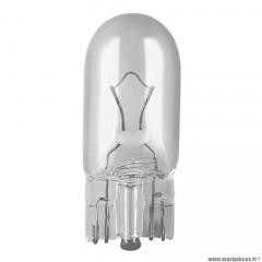Lampe / ampoule 12v 5w (w5w) wedge osram temoin t10 (w2.1x9.5d) culot de verre