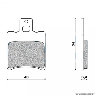 Plaquettes de frein avant marque pour scooter booster / nitro / sr50 / ovetto / aerox / jog / neos / machg