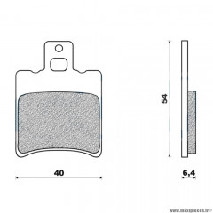 Plaquettes de frein avant marque pour scooter booster / nitro / sr50 / ovetto / aerox / jog / neos / machg