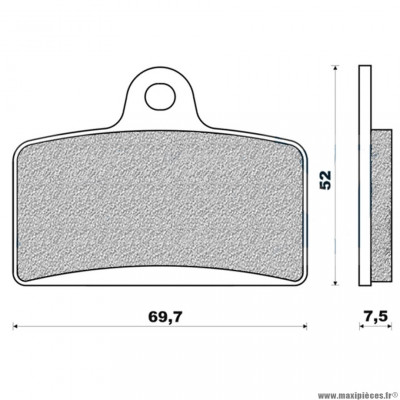 Plaquettes de frein 21 avant marque Newfren pour moto xr7 / nk7 après 2008 / gpr 125 2004>2006 / gpr 125 4T après 2009 / rs4