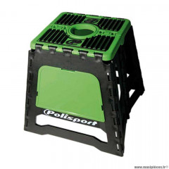 Support / béquille moto pliable pour stand (maintenance) marque Polisport vert charge maxi 250kg