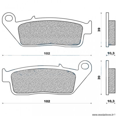 Plaquettes de frein 46 avant marque Newfren pour maxi-scooter 125 sh après 2013 / xmax / skycruiser / evolis