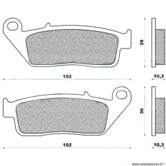 Plaquettes de frein 46 avant marque Newfren pour maxi-scooter 125 sh après 2013 / xmax / skycruiser / evolis