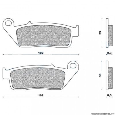 Plaquettes de frein avant marque Newfren pour maxi-scooter 300j / 125 / 650 burgman après 2002 / django 50-125 / forza (FD0132BKS) * Déstockage !