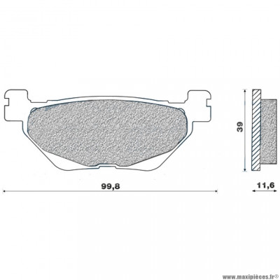 Plaquettes de frein 61 arrière marque Newfren pour maxi-scooter 530 tmax après 2012