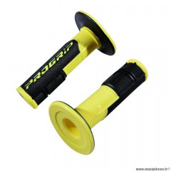 Revêtements poignees marque ProGrip 801 noir / jaune fluo double densite 115mm