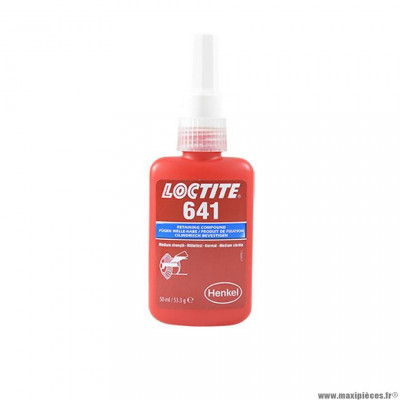 Outil réparation / fixation marque Loctite - 641 colle roulement blocpresse (flacon 50ml)