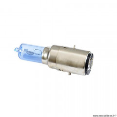 Lampe / ampoule marque Flosser 12v 35 / 35w (ba20d) projecteur halogene bleu