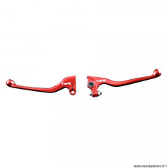 Leviers rouge marque Tun'r pour mécaboite derbi senda sm / r race 2003>2009