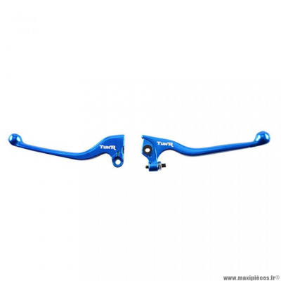 Leviers bleu marque Tun'r pour mécaboite derbi senda sm / r race 2003>2009