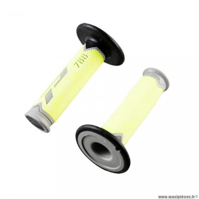 Revêtements poignees marque ProGrip 788 gris / jaune fluo / noir triple densite 115mm