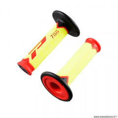 Revêtements poignees marque ProGrip 788 rouge / jaune fluo / noir triple densite 115mm