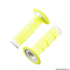 Revêtements poignees marque ProGrip 791 blanc / jaune fluo double densite 115mm