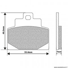 Plaquettes de frein 72 avant marque Newfren pour maxi-scooter 300 / 500 mp3 après 2014