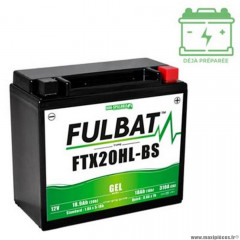 Batterie marque Fulbat ftx20hl-bs 12v18ah lg175 l87 h155 (gel - sans entretien) -activee usine
