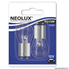 Lampe / ampoule 12v 21 / 5w (bay15d) neolux feu + stop (blister de 2)