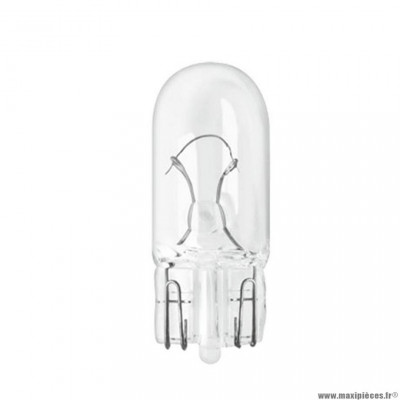 Lampe / ampoule 12v 5w (w5w) wedge neolux temoin t10 (w2.1x9.5d) culot de verre