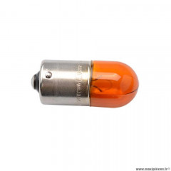 Lampe / ampoule 12v 10w (bau15s ergot decale) neolux graisseur orange