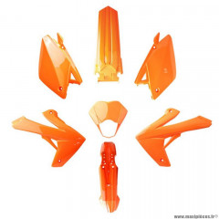 Kit carrosserie orange (7 pièces) pour moto rieju mrt / mrt pro / 125 marathon