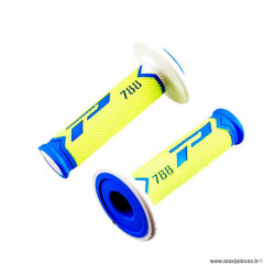 Revêtements poignees marque ProGrip 788 bleu / jaune fluo / blanc triple densite 115mm
