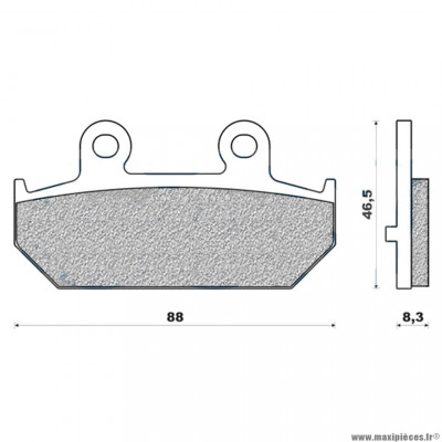 Plaquettes de frein 42 arrière marque Newfren pour maxi-scooter 650 burgman après 2002