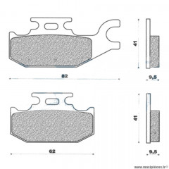 Plaquettes de frein 77 arrière marque Newfren pour maxi-scooter 125 / 200 burgman 2007>2013