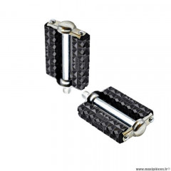 Pédales (x2) union - 265h - pas francais - noir pour mobylette 103 / mbk 51 / adaptable solex