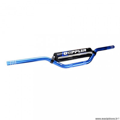 Guidon cross-bar alu bleu (l740 h 70) + mousse marque Doppler pour 50 à boite