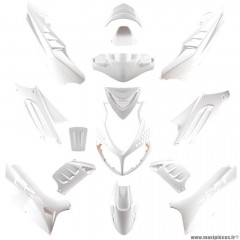 Kit carrosserie blanc (15 pièces) marque Tun'r pour scooter peugeot speedfight 2