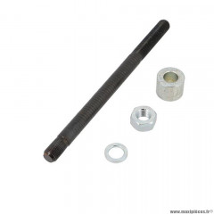 Axe de roue diamètre arrière 12x100x182 pour mobylette peugeot 103 baton