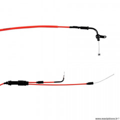 Câble de transmission gaz teflon rouge marque Doppler pour 50 à boite mrt / mrx / smx / rrx / tango / rs3