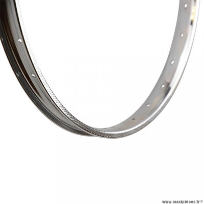 Jante/cerclage 19'' fs38 1.20x19 - 28 trous chrome pour mobylette