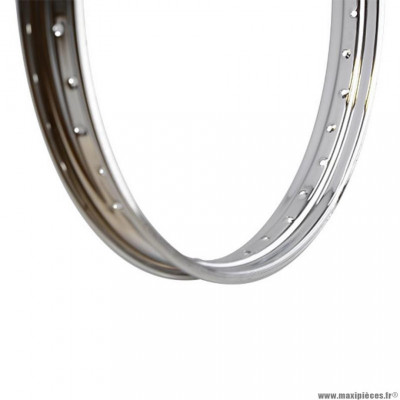 Jante/cerclage 18'' gp 1.50x18 - 36 trous chrome pour mobylette