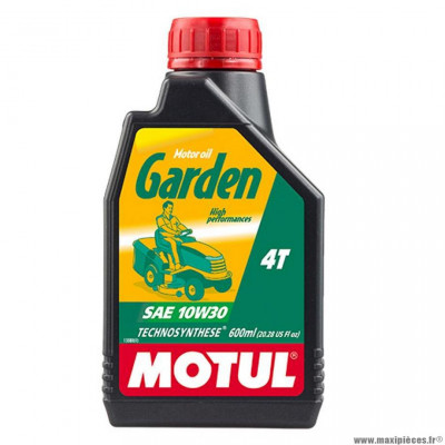 Huile moteur 4T marque Motul garden 10w30 (600ml) - motoculture