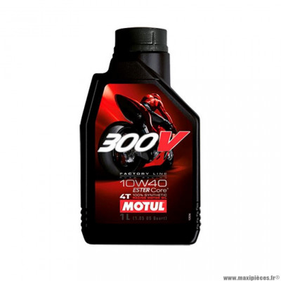 Huile moteur 4T marque Motul 300v factory line 10w40 (1L)