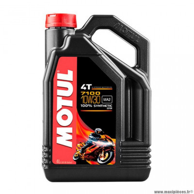 Huile moteur 4T marque Motul 7100 10w30 (4L)