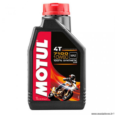 Huile moteur 4T marque Motul 7100 10w60 (1L)