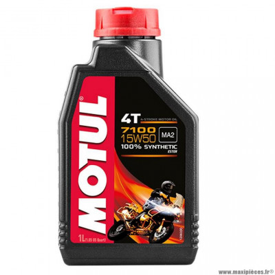 Huile moteur 4T marque Motul 7100 15w50 (1L)