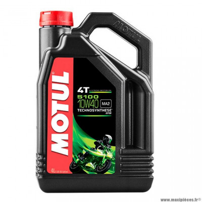 Huile moteur 4T marque Motul 5100 10w40 (4L)