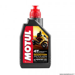 Huile moteur 4T power 10w30 mb (1L) marque Motul pour scooter