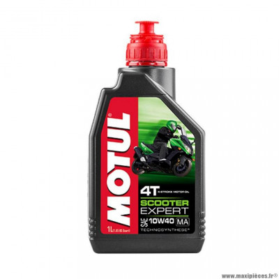 Huile moteur 4T expert 10w40 ma (1L) marque Motul pour scooter