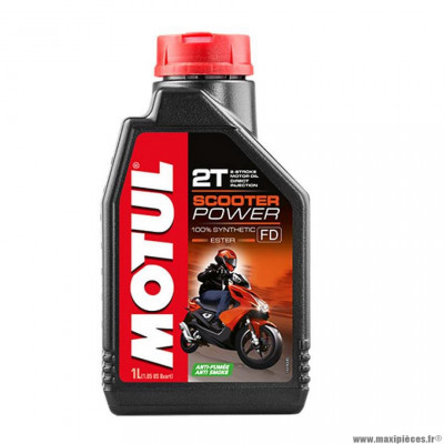 Huile moteur 2T power (1L) marque Motul pour scooter