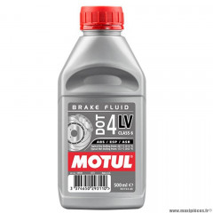 Liquide frein marque Motul dot4 lv brake fluid (500ml)