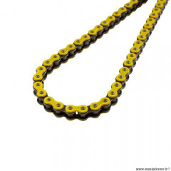 Chaine 415 106m renforcée jaune marque KMC pour mobylette