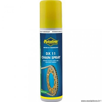 Graisse chaine marque Putoline dx11 chain spray (aérosol 75ml)