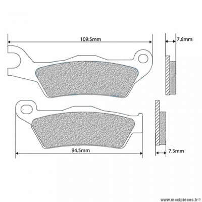 Plaquettes de frein 84 pour scooter oem piaggio avant typhoon après 2018 / aprilia sr motard après 2018