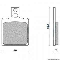 Plaquettes de frein 85 g1050 avant + arrière marque Galfer pour moto cagiva / ducati / sach / ktm