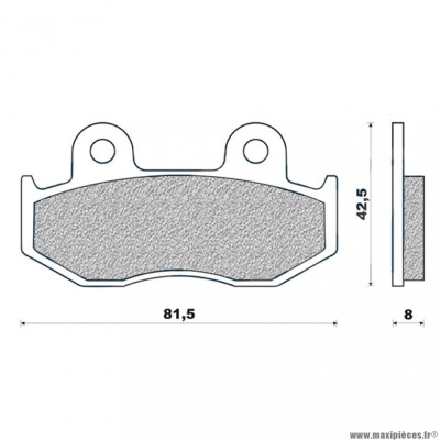 Plaquettes de frein 86 g1050 avant + arrière marque Galfer pour moto hyosung / kymco / yamaha quad